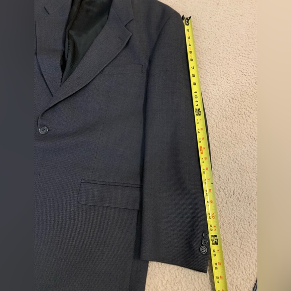 Kasper Suit Jacket & pants size 42L Dark gray 2 button closure - Picture 8 of 12
